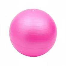 1 pieza Pelota de yoga rosa de PVC, balón de fitness y pilates duradero para pérdida de peso y entrenamiento de fuerza del núcleo, adecuado para entrenamiento en casa, se puede usar con yoga, estiramiento y ejercicios de flexibilidad, bomba de aire se vende por separado - Rosa Fucsia - Ver 7