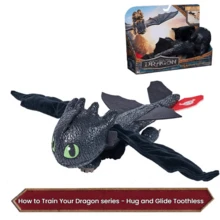 Spin Master Toothless Lying Plush Doll Car Hanging Ornament, Birthday Gift, Official Merchandise - Black - View 9