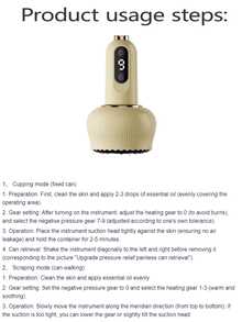 电动真空拔罐刮痧按摩器，带加热功能，适用于身体、背部、颈部、手臂按摩 - 綠色 - 查看 8