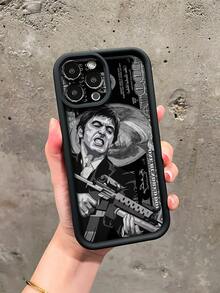 Funda de teléfono de moda con elemento de dinero TPU Personalizada Creativa con billete de dólar estadounidense Superhéroe a prueba de golpes Compatible con iPhone 16, 16 Plus, 15, 14, 13, 12, 11, XS, XR, X, 7, 8 Plus, Pro Max, Mini, 13 Pro Max, 16 Pro Max, 17 Pro Max Adecuado para mujeres y hombres como regalo de aniversario o cumpleaños - Negro - Ver 4