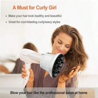 1pc Adjustable Hair Diffuser For Curly Hair | Universal Diffuser Attachment For 1.45-3.14 Inch Blow Dryer | Fine, Thick, Natural Wave, Frizzy Hair,Salon Tool, Mother's Day Gifts, Birthdays