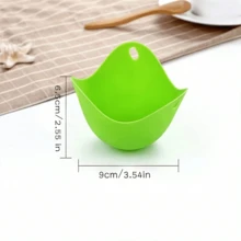 4pcs Silicone Egg Cooker, Kitchen Cooking Tools, Egg Poacher, Egg Cup, Egg Bowl, Air Fryer Egg Mold, Egg Slicer, Egg Cup Set, Kitchenware Baking Accessories - Multicolor - View 8