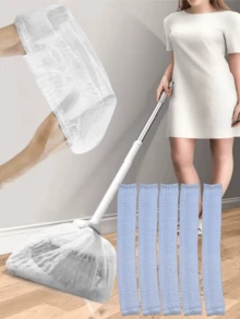 Cubierta desechable de escoba de tela no tejida (red) para limpieza de pisos y pelos, herramienta de limpieza para adsorción de polvo y pelos de mascotas - Multicolor - Ver 7