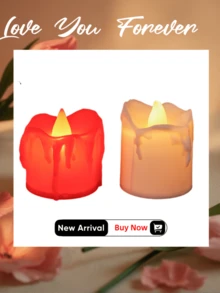 6pcs Mini White Realistic Dripping Wax Warm Light LED Electronic Candles, Vintage Atmosphere With Melting Wax Drip Details, Warm Light Realistic Flame, Mini Atmosphere Candle Lights For Home Decor, Birthday Celebration, Home Dinner, Proposal, Anniversary Romantic Scenes, Creative Men's Gift, Home Living, Personalized Gift, Ramadan, Wall Decor, Bedroom Decor, Personalized, Garden Decor, Bathroom Accessories, Candle Warmer Lights, Bedroom Design - Warm white light - View 2