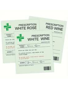 6-Pieces Set Of Fun Prescription Wine Labels, Fun Novelty Labels, Wine Champagne Bottle Stickers,Valentine's Day - Multicolor - View 4