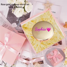 Customized Engraved Compact Mirror, Personalized Women Pocket Mirror With Name, Wedding/Bridesmaid Gift,Multi-Functional,Ornamental,Letter,Solid Color,Exquisite,Stylish,Vintage,Modern,Colorful,Leisure,Basics,Casual,Soft,Unique,Customized,Personalized,Custom,Ideal Gifts For Her,Girlfriend,Her,Boyfriend,Friends,Customized Mirrors,Easy Comfort,Beauty & Health,Halloween Edit,Perfect Gift For Wedding Memento