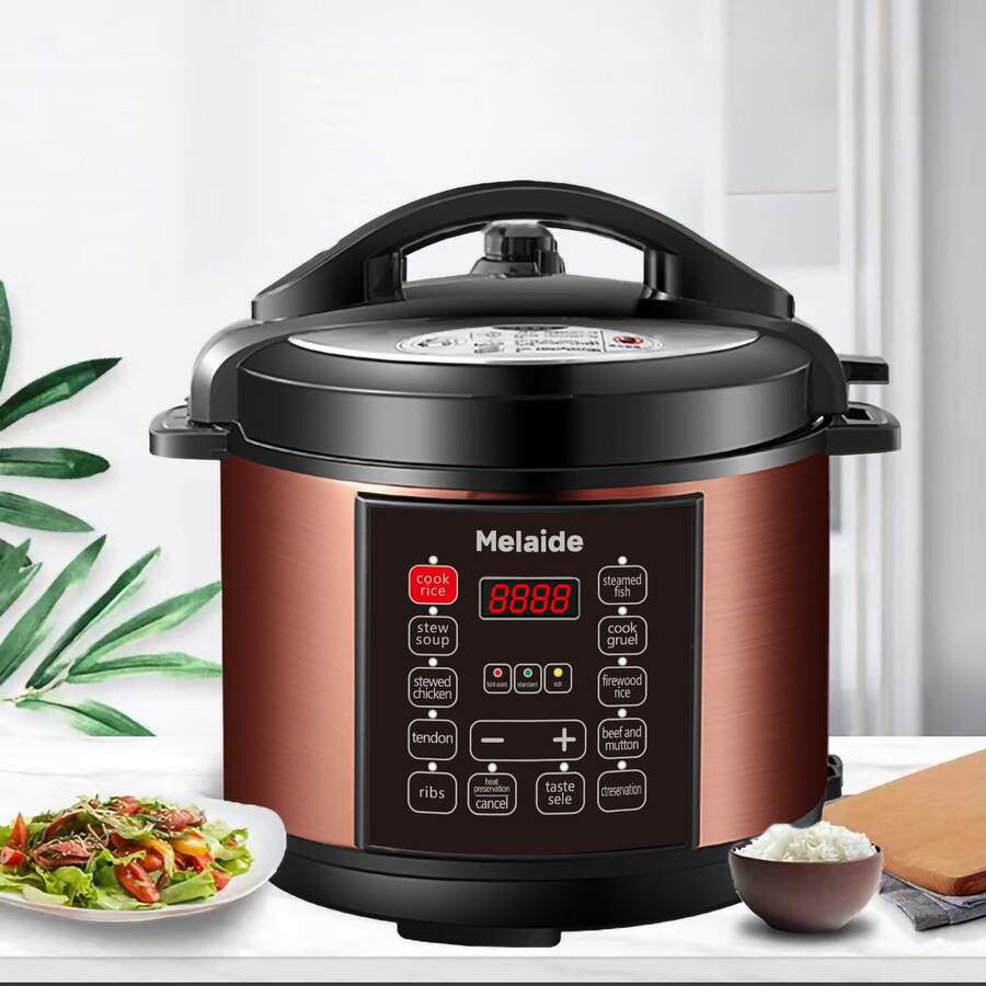 Melaide Electric Pressure Cooker Smart MultifunctionHeater Soup Porridge Rice Heating IntelligentElectric Pressure Cookers For Home Heloween Gifts Christmas Gifts - EU E Type Plug(220-240V) - View 1