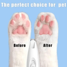 1pc Electric Dog Nail Grinder With Limit Comb, Paw Trimmer With LED Light, Low Noise Pet Grooming Clipper, USB Rechargeable Trimmer For Dog And Cat Paws, Ears, Face, Butt And Eyes