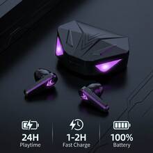 [High-Definition Display] Wireless Gaming Earbud,Wireless Design, Touch Operation, Long Battery Life, Strong Compatibility, Light And Easy To Carry, Perfect For Students And Holiday Gifts, Enjoy The Ultimate Visual Experience!Audifonos Bluetooth,5.1 Dual Game Music Mode - màu đen - Xem 10