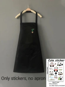 可调节防水防油烹饪围裙，带口袋，适合烹饪、厨师使用，男女通用设计，简约优雅