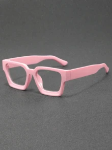 1 par de óculos masculinos quadrados, modelo Y2K (Millennium), versáteis para uso casual, atividades ao ar livre, estilo urbano, festas e festivais.