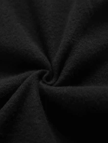 Monet Garden Art Print Long Sleeve Sweatshirt Women Oversized Crewneck Pullover Soft Cotton Top Casual Fashion Shirt - Black - View 4