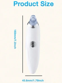 Blackhead Vacuum Remover, Powerful Portable Facial Pore Cleaner With 4 Suction Heads, Gently Removes Blackheads Without Painful Squeezing, Suitable For Both Men And Women. Your Personal Professional Beautician. - Multicolor - View 8