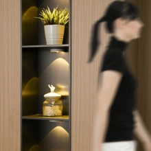 4 pezzi/2 pezzi/1 pezzo Luci a LED ricaricabili per mobile, Faretti a sensore di movimento ricaricabili USB con occhi di gatto, Lampade da parete a 3 colori regolabili, Faretti a LED ricaricabili, Luci notturne, Luci notturne a sensore di movimento, Luci per stanza a LED, Ricaricabili USB, Faretti a occhi di gatto, Dimmerabili a 3 colori, Installazione magnetica, Senza cablaggio o foratura necessari, Adatti per decorazione interna, stanza, cucina, scale, bagno, camera da letto - Multicolore - Visualizzare 10