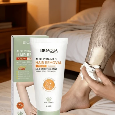 Smooth Like Silk 5-Minute Hair Removal Spray | Painless No-Nick Formula For Women & Men | Fast-Acting Shower-Off Cream For Silky Smooth Skin On Legs, Underarms, Arms & Bikini Line