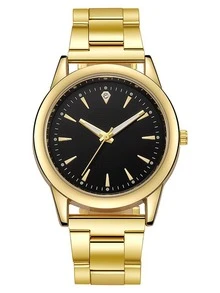 4pcs/Set Casual Minimalist Iron Band Women's Quartz Watch, Fashion Versatile Student Quartz Watch Set - Black - View 4