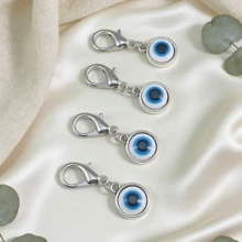 Llavero con colgante de talismán de ojo malvado - Accesorio de suerte unisex, tarjeta de mensaje de aliento única, adecuada para cumpleaños, bodas, San Valentín y aniversarios de graduación - Multicolor - Ver 8