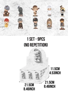 Hộp bí mật POP MART HIRONO Reconstruction Series (9 phiên bản thường + 1 phiên bản ẩn), Mô hình bê tông công nghiệp tối màu cổ điển, với các chi tiết bề mặt nứt nẻ, nền hình trái tim vỡ, mũ hề hai màu, chất liệu PVC ABS mềm mại 8.6-10.3cm, được trang trí bằng dây kim loại cổ điển, lý tưởng cho những người sành nghệ thuật và nhà sưu tập hộp bí mật (có thể dùng để trưng bày trên bàn làm việc hàng ngày và triển lãm anime), cũng là món quà sinh nhật, Giáng sinh, Ngày lễ tình nhân hoàn hảo cho người hâm mộ HIRONO và những nhà sưu tập theo phong cách thẩm mỹ tối màu. - Nhiều màu - Xem 10