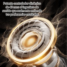 Auriculares Bluetooth para casco de moto, compatibles con llamadas inalámbricas y reproducción de música, diseñados para su uso con cascos de moto. Cuentan con una estructura resistente al polvo, un puerto de carga rápida tipo C y una batería de larga duración. Mejoran la visibilidad durante la conducción nocturna, con una estructura ligera y compacta que facilita su instalación. - Negro - Ver 10