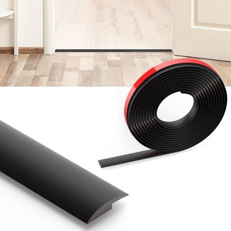 1 pieza Tira de transición de piso de 1m/39.37in, Divisor autoadhesivo de alfombra a baldosa, Cubierta de umbral de PVC suave, Adecuado para alfombra, piso laminado, umbrales