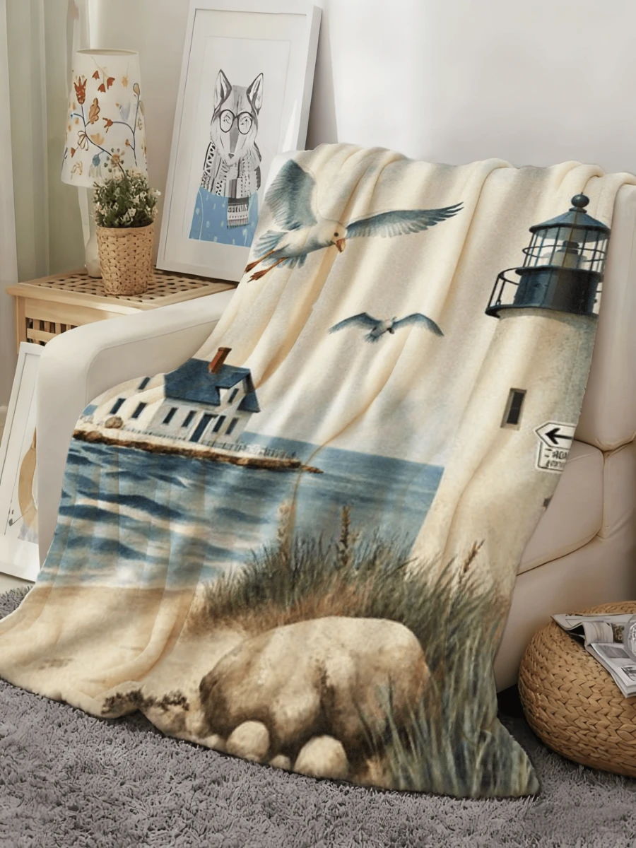1pc Ultra Soft Blanket - Four Seasons Comfort - Sofa, Bed, Chair, And Office - Holiday Decor Blanket - Blankets And Throws PEZ3 - Multicolor - View 1