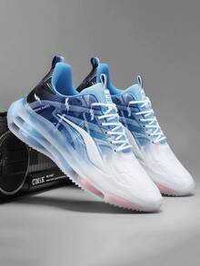 Business Elite Breathable Casual Sports Shoes High-Grade PU Upper Quiet Rubber Sole Slip-Resistant Daily Commuter Shoes - Màu xanh lam - Xem 3