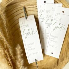 50pcs Personalized Long Sparkler Tags (Sparklers Not Included) For Weddings, Parties, Engagements And Anniversary Celebrations - Multicolor 6 - View 5