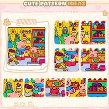 【手绘减压】温馨女孩与朋友治愈系24页涂色书 | 适合初学者描摹 + 减压涂鸦，成人及青少年适用，简约大尺寸放松图案，厚实不透明，文具用品，学习用品，送给女孩、婚礼季、母亲节的完美礼物 - 舒適女孩和朋友 - 查看 11