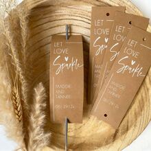50pcs Personalized Long Sparkler Tags (Sparklers Not Included) For Weddings, Parties, Engagements And Anniversary Celebrations - Multicolor 6 - View 7