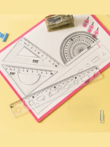 1 Set Basic Learning Stationery (Pencil + Eraser + Ruler), Student Back To School Supplies - Sets - View 9