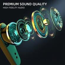 [High-Definition Display]Wireless Gaming Earbud, Wireless Design, Touch Operation, Long Battery Life, Strong Compatibility, Light And Easy To Carry, Perfect For Students And Holiday Gifts, Enjoy The Ultimate Visual Experience!RGB - Black - View 8