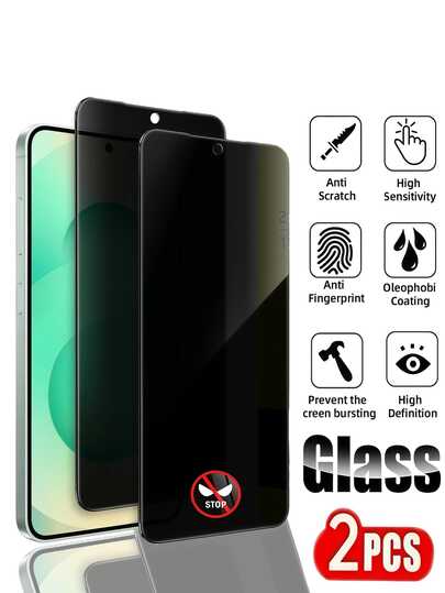 2 st. antispionskärmskydd i härdat glas, kompatibel med Mi 14, Mi 15, Redmi 15C, Redmi 15, Mi 14T, heltäckande, enkel installation, inga bubblor, reptålig, högupplöst sekretessglasskärmskydd, lämplig för högtidsgåvor/jul/födelsedag/familj/vänner/pojkvän/flickvän skärmskydd, användbar för Daily Shield, kontor, hem, Daily Shield kontor, hemtelefonskärmskydd, telefontillbehör sekretessskärmskydd vattentät, stötsäker, falltålig, reptålig