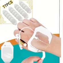 7/57/77/100pcs Waterproof Needle Fixation Stickers, Catheter Insertion Stickers, Transparent Thin Film Dressing Stickers, Injection & Infusion Stickers, Venous Catheter Fixation Stickers, Better Protect Needle Port Fixation Stickers - Multicolor - View 12