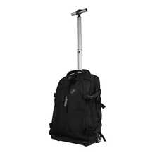 JLY Versatile Rolling Travel Backpack | Lightweight, Durable Nylon, Splash-Resistant | 2-In-1 Design For Carry-On & Daily Use | Includes Free Security Lock (Black) - Black - View 11