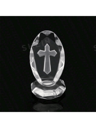 1pc Christian Gift Crystal Jesus Statue Style Crystal Decor Home Decoration Craft Ornament, Anniversary, Wedding, Gift