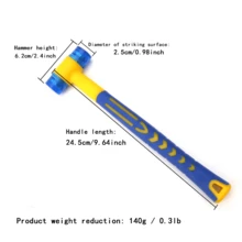 Lightweight Hammer, Small Hammer For Jewelry Making, Small Size Craft Mallet For Toy Building Projects, Watch, Woodworking, DIY, Leather