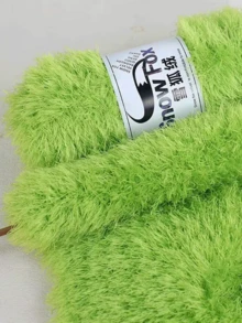 人造毛皮纱线，粗线，手工编织睫毛纱线，仿貂毛花式纱线，厚羊毛手工编织纱线，柔软纱线，DIY钩编纱线，适用于衣服、帽子、围巾、毯子，舒适蓬松的毛皮纱线，毛绒纱线，手工钩编爱好者，母亲节礼物，生日装饰 - 彩色 - 查看 18