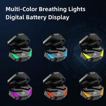 [High-Definition Display]Wireless Gaming Earbud, Wireless Design, Touch Operation, Long Battery Life, Strong Compatibility, Light And Easy To Carry, Perfect For Students And Holiday Gifts, Enjoy The Ultimate Visual Experience!RGB - Black - View 6
