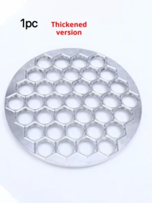 1pc Dumpling Mold, Aluminum Alloy Dumpling Maker Mold, Slouchy Person Dumpling Maker Tool, 37-Hole Dumpling Mold - Silver - View 13