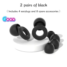 6pcs Silicone Earplugs, 1 Set Of Silicone Earplugs, Including 2 Earplugs And 4 Spare Accessories, Designed For Sleep And Noise Isolation, Gentle On The Ears. Nighttime Noise Reduction Earplugs And Anti-Snoring Noise Isolation, Suitable For Sleeping, Napping, Working, Studying, Back-To-School Gifts, And Christmas Gifts. - Multicolor - View 15