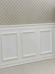 1:12 Scale Dollhouse Wall Paneling, Non-Wooden Wainscoting, Nordic Style Miniature Furniture, Multi-Color PLA Wall Tiles, Freely Assemble And Combine, Decorate Your Little World - Multicolor - View 10