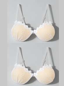 3厘米厚度粘胶聚拢文胸，小胸隐形文胸，适合露背无肩带连衣裙，可重复使用丰胸文胸 - 彩色 - 查看 28