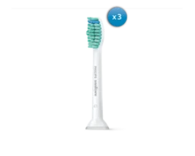 Cabezales de cepillo de dientes sónico estándar Philips ProResults HX6013/63 (3 paquetes), diseño de clic, para una eliminación talla grande efectiva de la placa, compatible con las series 3000/6000/9000 - Blanco - Ver 6