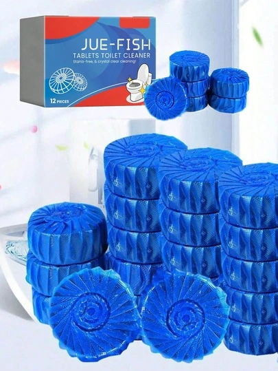 JAYSUING Toilet Cleaning Tablets, Suitable For Cleaning Pipeline Blockage, Lint-Free Odor, And Leather Cost-Effective Toilets. These Tablets Are Great For Cleaning, Descaling, Deodorizing, Stain-Removing, And Leaving A Pleasant Fragrance On Household Toilets. A Perfect Gift For Family And Friends, Especially During Holidays (New And Old Versions Will Be Sent Randomly).