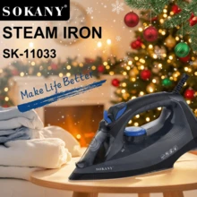 SOKANY Christmas Gift Ceramic Soleplate Steam Iron
