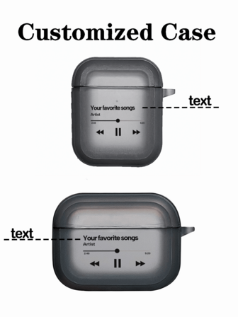 개인 취향에 맞게 음악 제목과 아티스트를 저장할 수 있는 맞춤형 음악 플레이어 1개, 투명 무광 이어폰 보호 케이스, 충격 방지 기능, AirPods 2/3/4, Pro/Pro 2 호환, 미니멀하고 고급스러운 디자인으로 일상에서 사용하기 좋습니다.