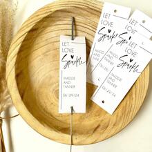 50pcs Personalized Long Sparkler Tags (Sparklers Not Included) For Weddings, Parties, Engagements And Anniversary Celebrations - Multicolor 6 - View 10