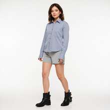 Geeyea A Pair Of Women's Ankle Boots With A Chain Design, YTK2 Style, Chunky Heel, Suitable For Autumn And Winter, Featuring Rivet Details And A Metallic Finish. - màu đen - Xem 4