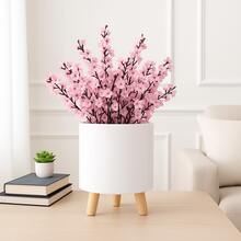 Modern Minimalist Tripod Decorative Plant Pot - White - View 4