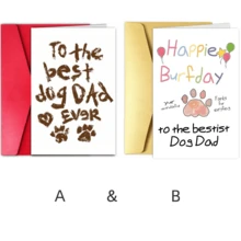 1pc Dog Dad's Delight: Funny & Cute Birthday Card - Perfect Gift For Pet Lovers, Also Suitable For Christmas, New Year, Birthday, Thank You, Father's Day Cards And Christmas Cards. - Multicolor - View 17